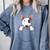 Bull Terrier Pocket Bull Terrier Peeking Out Pocket Comfort Colors Sweatshirt Blue Jean