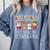 All Is Calm Xmas Kindergarten Christmas Season Teacher Comfort Colors Sweatshirt Blue Jean