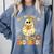 You Can't Scare Me I Teach 2nd Grade Halloween Teacher Ghost Comfort Colors Sweatshirt Blue Jean