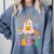 You Can't Scare Me I Teach Pre-k Teacher Halloween Ghost Men Women Kids Comfort Colors Sweatshirt Blue Jean