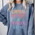 Capital Letters And Periods Bruh Bruh Teacher Women Comfort Colors Sweatshirt Blue Jean
