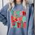 Christmas Coquette Bow Teacher Teach Love Inspire Comfort Colors Sweatshirt Blue Jean Christmas Coquette Bow Teacher Teach Love Inspire Comfort Colors Sweatshirt Blue Jean