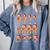 Christmas Math Teacher Equation Gingerbread With Santa Hat Men Women Comfort Colors Sweatshirt Blue Jean