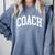 Coach Trainer Instructor Teacher Comfort Colors Sweatshirt Blue Jean