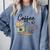 Coffee Gives Me Teacher Power Teacher Elementary Women Comfort Colors Sweatshirt Blue Jean