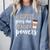 Coffee Gives Me Teacher Powers Teacher Comfort Colors Sweatshirt Blue Jean