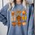 Coquette Teach Teacher Bows Thanksgiving Turkey Fall Autumn Comfort Colors Sweatshirt Blue Jean