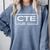CTE Career And Technical Education -Adults CTE Teacher Health Theme Small Short Sleeve Comfort Colors Sweatshirt Blue Jean