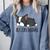 Cute Boston Terrier Boston Mama Comfort Colors Sweatshirt Blue Jean