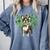 Cute Boston Terrier Shamrock St Patrick's Day Dog Lover Men Women Kids Comfort Colors Sweatshirt Blue Jean