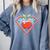 Cute Distressed Super Teacher Superhero Apple Comfort Colors Sweatshirt Blue Jean Cute Distressed Super Teacher Superhero Apple Comfort Colors Sweatshirt Blue Jean