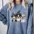 Cute Halloween Boston Terrier Dogs Witch Hat Ghost Dog For Men Women Kids Comfort Colors Sweatshirt Blue Jean