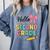 Cute Hello Second Grade Back To School Coquette Teacher Girl Comfort Colors Sweatshirt Blue Jean Cute Hello Second Grade Back To School Coquette Teacher Girl Comfort Colors Sweatshirt Blue Jean
