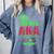 Cute Pretty Educators & Teacher Aka Educator Comfort Colors Sweatshirt Blue Jean
