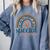 Cute Special Education Leopard Print SPED Teacher Idea Comfort Colors Sweatshirt Blue Jean