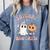 Daycare Boo Crew Groovy Halloween Floral Ghost Kid Teacher Comfort Colors Sweatshirt Blue Jean Daycare Boo Crew Groovy Halloween Floral Ghost Kid Teacher Comfort Colors Sweatshirt Blue Jean