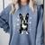 Dog Boston Terrier For Men Women Comfort Colors Sweatshirt Blue Jean