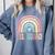 ESL Squad Teacher Crew Team Back To School English Rainbow Comfort Colors Sweatshirt Blue Jean ESL Squad Teacher Crew Team Back To School English Rainbow Comfort Colors Sweatshirt Blue Jean