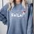 FA LA8 Christmas Santa Fa La Math Teacher Mathematic Comfort Colors Sweatshirt Blue Jean