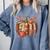 Fall Book Pumpkin Retro Reading Halloween Teacher Comfort Colors Sweatshirt Blue Jean
