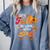 Lets Fall In Love With PE Teacher Thanksgiving Comfort Colors Sweatshirt Blue Jean