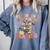 Fall In Love With Reading Halloween Stack Of Book Teacher Comfort Colors Sweatshirt Blue Jean
