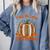 Fall In Love With Reading Pumpkin Autumn Librarians Teacher Comfort Colors Sweatshirt Blue Jean