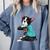 Father's Day Gift Dog Dad Boston Terrier i Love Dad Tattoo Comfort Colors Sweatshirt Blue Jean