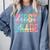 First Grade Dream Team Back To School 1st Grade Teacher Comfort Colors Sweatshirt Blue Jean