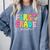 First Grade Team Teacher Back To School 1st Grade Squad Kids Comfort Colors Sweatshirt Blue Jean