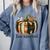 Fun Fall Book Lover Cute Teacher Student Halloween Comfort Colors Sweatshirt Blue Jean