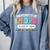 Fun University Of I'm Done Class Of 2025 Teacher Retirement Comfort Colors Sweatshirt Blue Jean