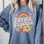 Future Teacher Kids Youth Girls Rainbow Pre-k Kindergarten Comfort Colors Sweatshirt Blue Jean Future Teacher Kids Youth Girls Rainbow Pre-k Kindergarten Comfort Colors Sweatshirt Blue Jean