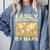 Geography Teacher Easily Distracted By Maps Comfort Colors Sweatshirt Blue Jean