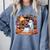 Ghost Book Reading Halloween Books Lover Teacher Comfort Colors Sweatshirt Blue Jean