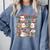 Ghost Christmas Reading Book Lover Library Christmas Teacher Comfort Colors Sweatshirt Blue Jean