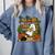 Ghost Library Reading Books Halloween Librarian Teacher Comfort Colors Sweatshirt Blue Jean
