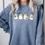 Ghosts Reading Books Library Halloween Teacher Men Women Kid Comfort Colors Sweatshirt Blue Jean