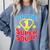 Grade 1 Super Squad Superhero Teacher Team Comfort Colors Sweatshirt Blue Jean