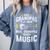 Some Grandpas Play Bingo Real Grandpas Teach Music Teacher Comfort Colors Sweatshirt Blue Jean