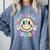 Groovy Retro Lets Learn Today Teacher Student Back To School Comfort Colors Sweatshirt Blue Jean