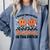 Groovy I Teach The Cutest Pumpkins In The Patch For Teacher Comfort Colors Sweatshirt Blue Jean