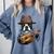 Guitar Shirt Boston Terrier Dog Playing Acoustic Guitar Comfort Colors Sweatshirt Blue Jean