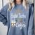 Half Coffee Half English Teacher English Teacher Men Women Comfort Colors Sweatshirt Blue Jean