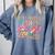 Half Teacher Half Iced Coffee Back To School Comfort Colors Sweatshirt Blue Jean Half Teacher Half Iced Coffee Back To School Comfort Colors Sweatshirt Blue Jean
