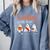 Halloween Ghost Teachers Teaching My Boos Costume Women Men Comfort Colors Sweatshirt Blue Jean