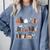 Halloween Library Ghost Books Teacher Spooky Trick Or Teach Comfort Colors Sweatshirt Blue Jean