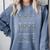 Halloween Skeleton Math Fraction Teacher Men Women Comfort Colors Sweatshirt Blue Jean