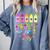 Happy Dot Day 2025 Teacher Kids Girls Colorful Polka Dot Day Comfort Colors Sweatshirt Blue Jean