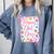 Happy Dot Day Bow Coquette For Teacher Girls Comfort Colors Sweatshirt Blue Jean